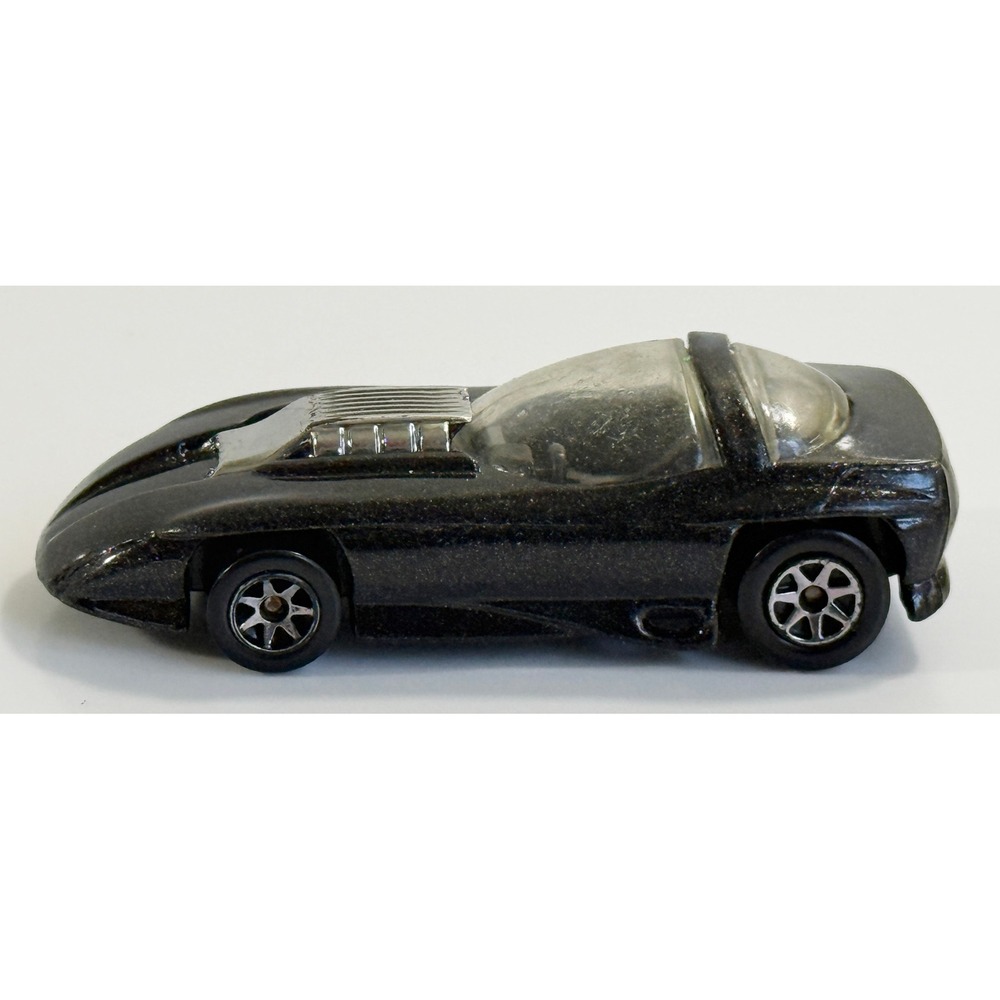 Hot Wheels Silver Bullet Kids 1:64 Black Glitter 1993 Mattel Malaysia Vintage
